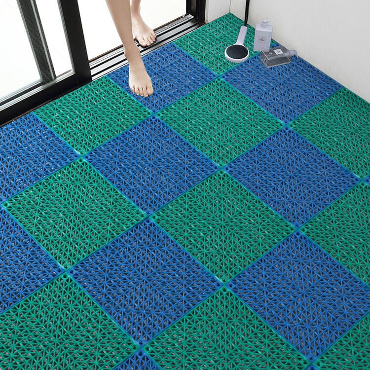 Thickened PVC Can Be Spliced  Floor Mat Kitchen Bathroom Anti-Slip Foot Pad Hollow Injection Pad