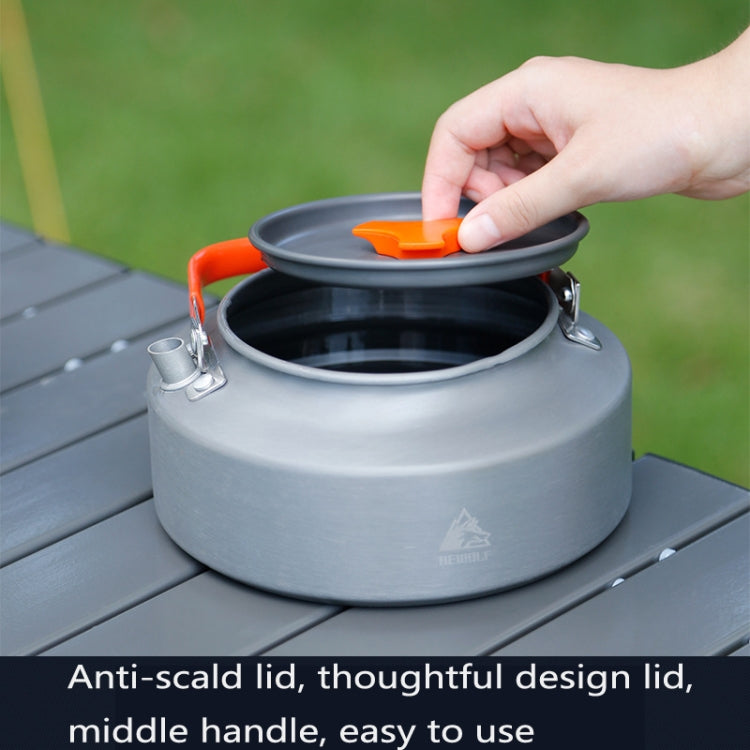Hewolf HW-1782 Outdoor Kettle Pot Camping Tea Portable Kettle Cookware Pot, Capacity: