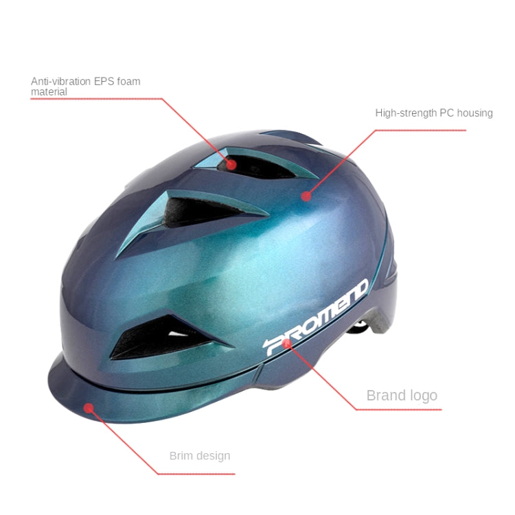 PROMEND 12H19 Summer Cool Motorcycle Riding Half Helmet Helmet Outdoor Off-Road Helmet With Tail Light