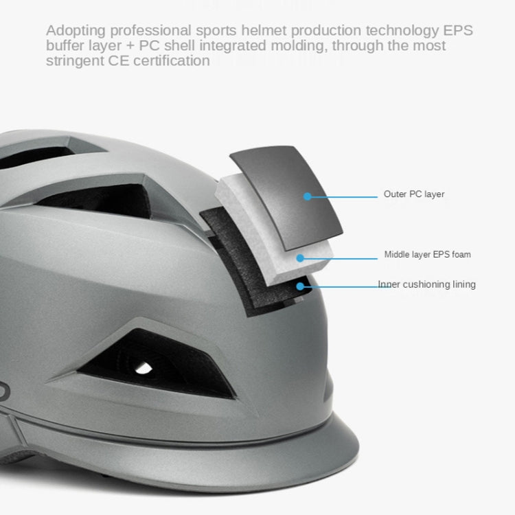 PROMEND 12H19 Summer Cool Motorcycle Riding Half Helmet Helmet Outdoor Off-Road Helmet With Tail Light