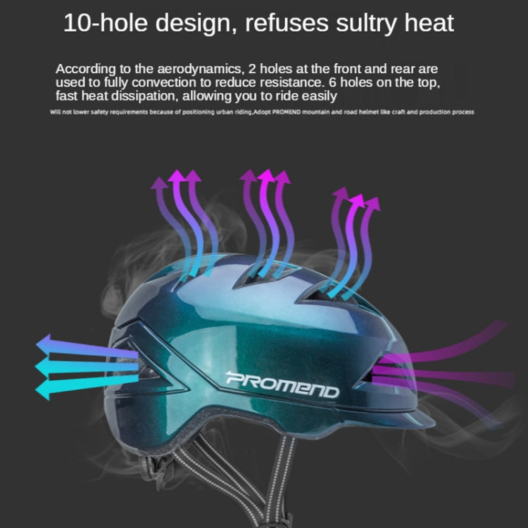 PROMEND 12H19 Summer Cool Motorcycle Riding Half Helmet Helmet Outdoor Off-Road Helmet With Tail Light