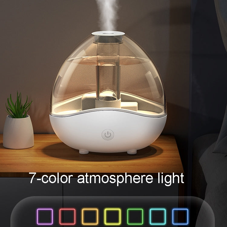K11 1500ml Transparent Humidifier Household Mute Small Air Purifier Large-Capacity Ultrasonic Humidifier, CN Plug