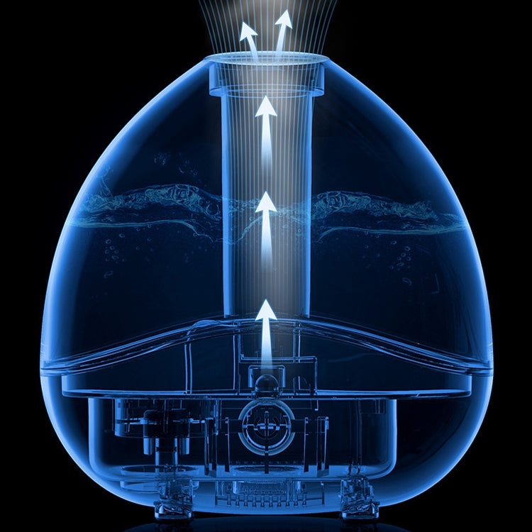 K11 1500ml Transparent Humidifier Household Mute Small Air Purifier Large-Capacity Ultrasonic Humidifier, CN Plug