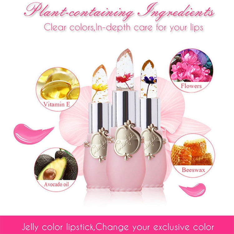 Transparent Changed Color Moisturizer Jelly Flower Long-lasting Lipbalm