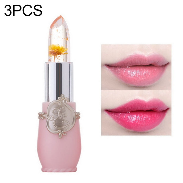 Transparent Changed Color Moisturizer Jelly Flower Long-lasting Lipbalm