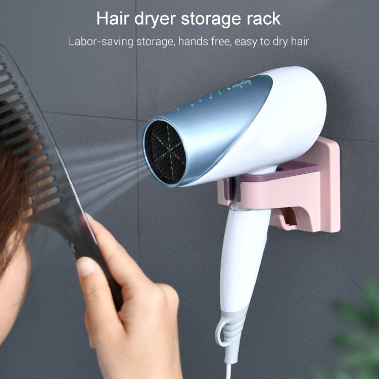 Bathroom Hair Dryer Storage Rack Wall-Mounted Shelf