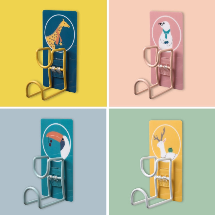 2 PCS JM028 Household Bathroom Non-Perforated Washbasin Hook Kitchen Cutting Board Seamless Hangable Storage Rack