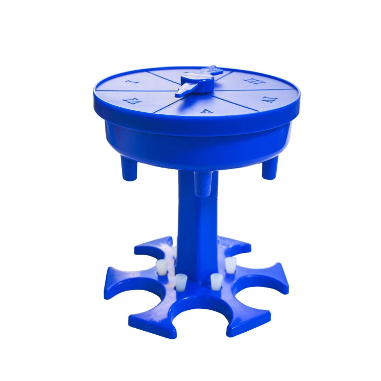 6 Cups Wine Dispenser Automatic Diversion Wine Pourer With Game Turntable, Style: