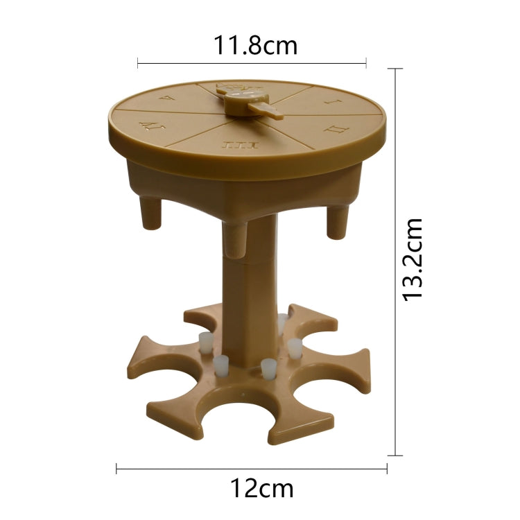 6 Cups Wine Dispenser Automatic Diversion Wine Pourer With Game Turntable, Style: