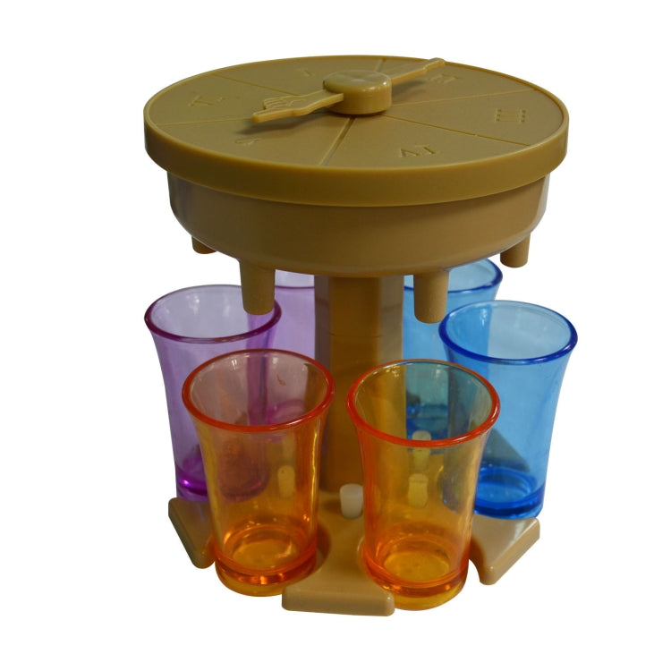 6 Cups Wine Dispenser Automatic Diversion Wine Pourer With Game Turntable, Style: