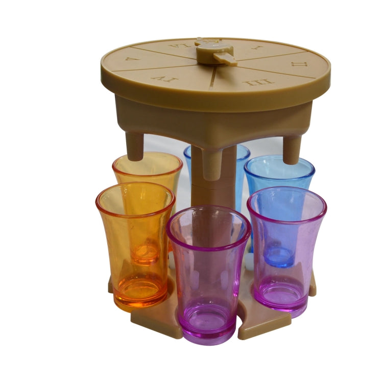 6 Cups Wine Dispenser Automatic Diversion Wine Pourer With Game Turntable, Style: