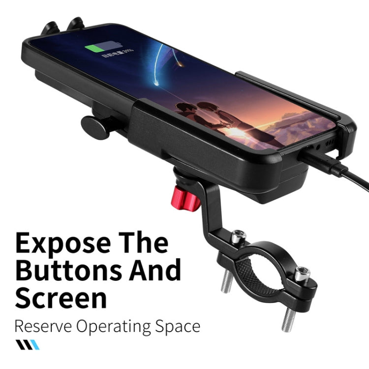 WEST BIKING  Bike Mobile Phone Holder Aluminum 360 Rotatable Electric Bike Scooter Motorcycle Phone Stand,Style: