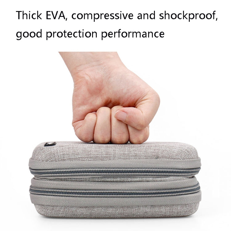 Baona BN-F027 Double-Layer Mobile Hard Disk Storage Bag EVA Hard Shell Hard Disk Protective Cover
