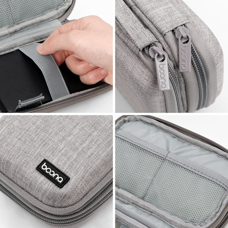 Baona BN-F027 Double-Layer Mobile Hard Disk Storage Bag EVA Hard Shell Hard Disk Protective Cover
