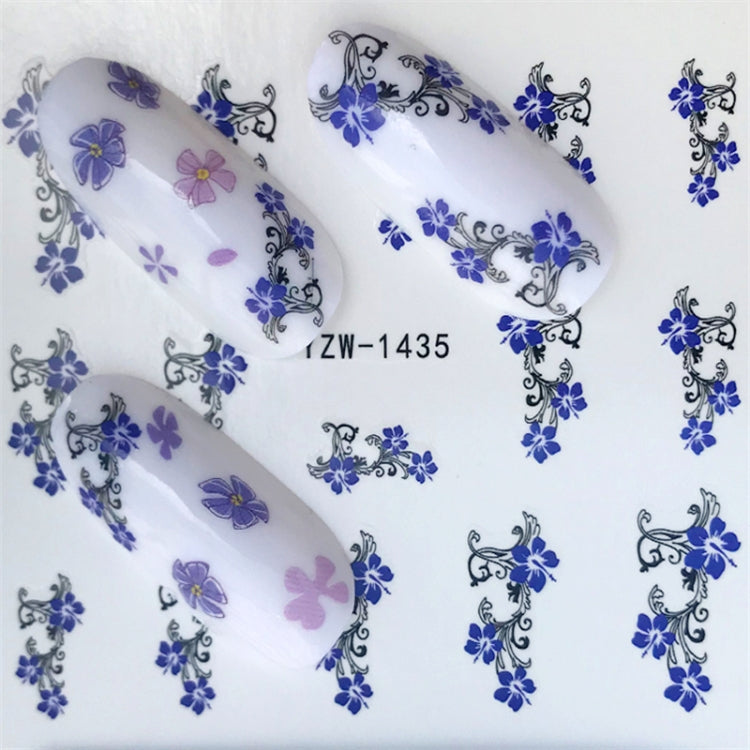 10 PCS Summer Colorful Nail Sticker Water Transfer Nail Decorations