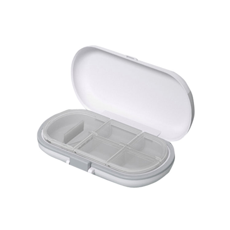 HW073 Portable Cut Medicine Large-capacity Pill Box Compartment Sealed Small Pill Box