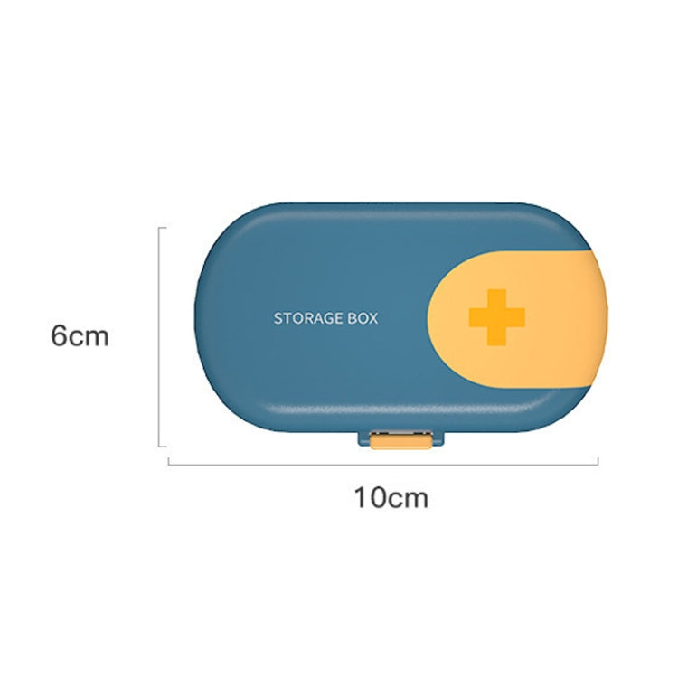 HW073 Portable Cut Medicine Large-capacity Pill Box Compartment Sealed Small Pill Box