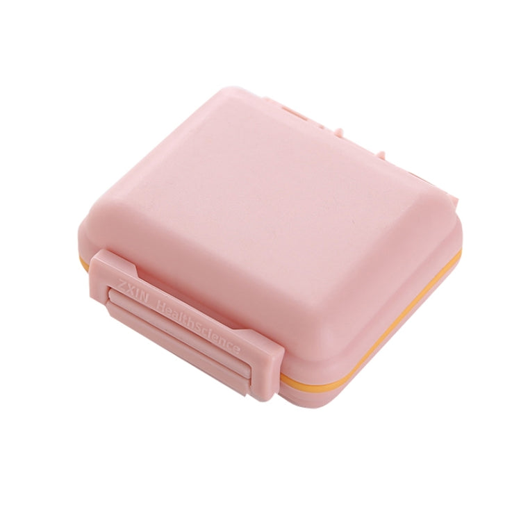 JS0018 Wheat Portable Sealed Pill Box with 6 Compartments For Pill Health Care Box