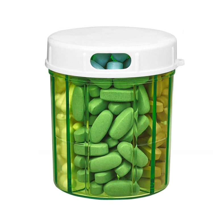 S-052 Round Transparent Plastic Pill Box Storage Box