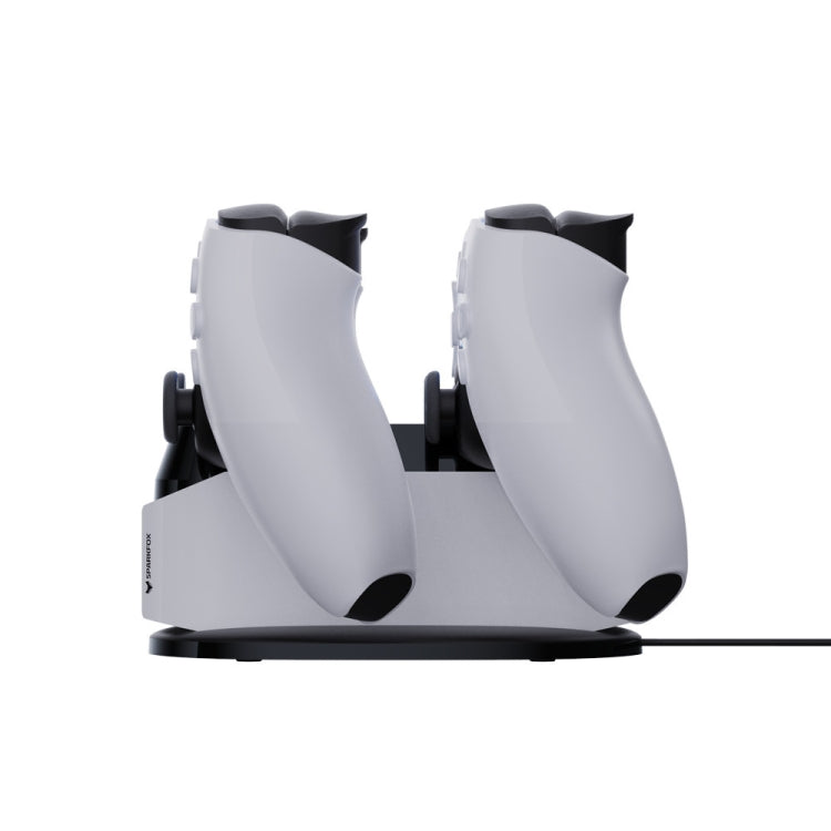 SPARKFOX W20P508 Dual Charger With Contacts Wireless Handle Charger For PS5, Style: