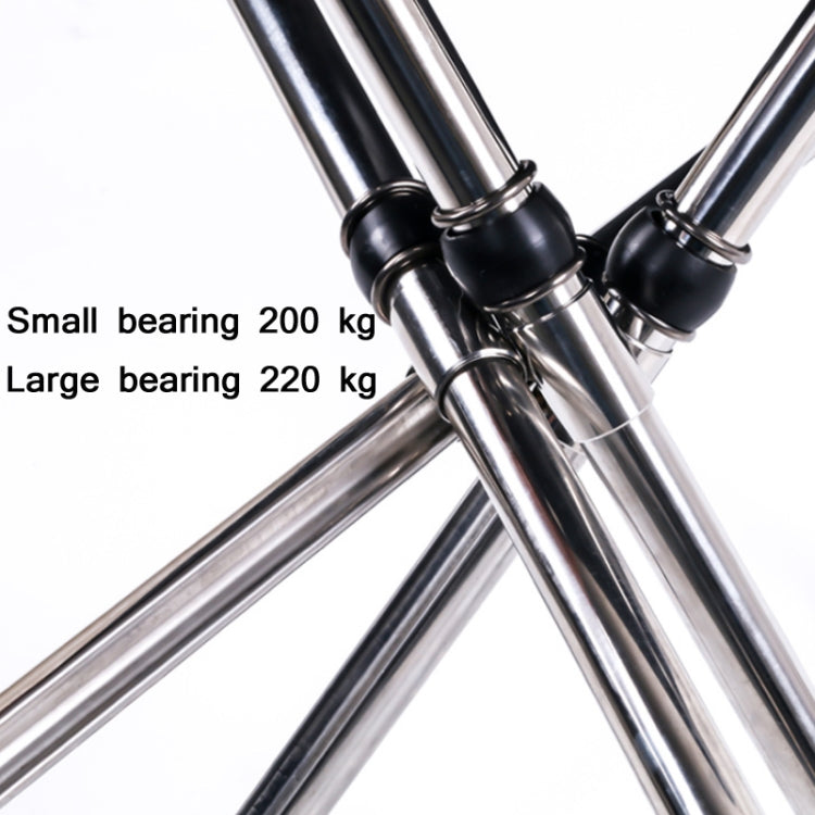 Outdoor Retractable Portable Stainless Steel Stool Camping Beach Fishing Folding Chair, Spec: