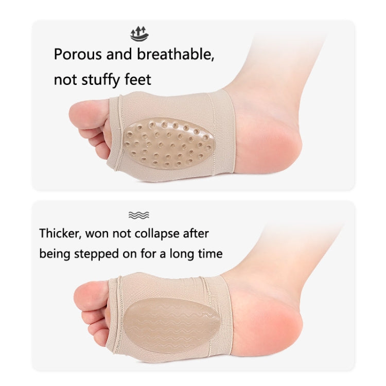 Elastic Bandage Bow Socks Flat Foot Sports Non-Slip SEBS Arch Orthotic Pad Breathable Hole Foot Heart Pad