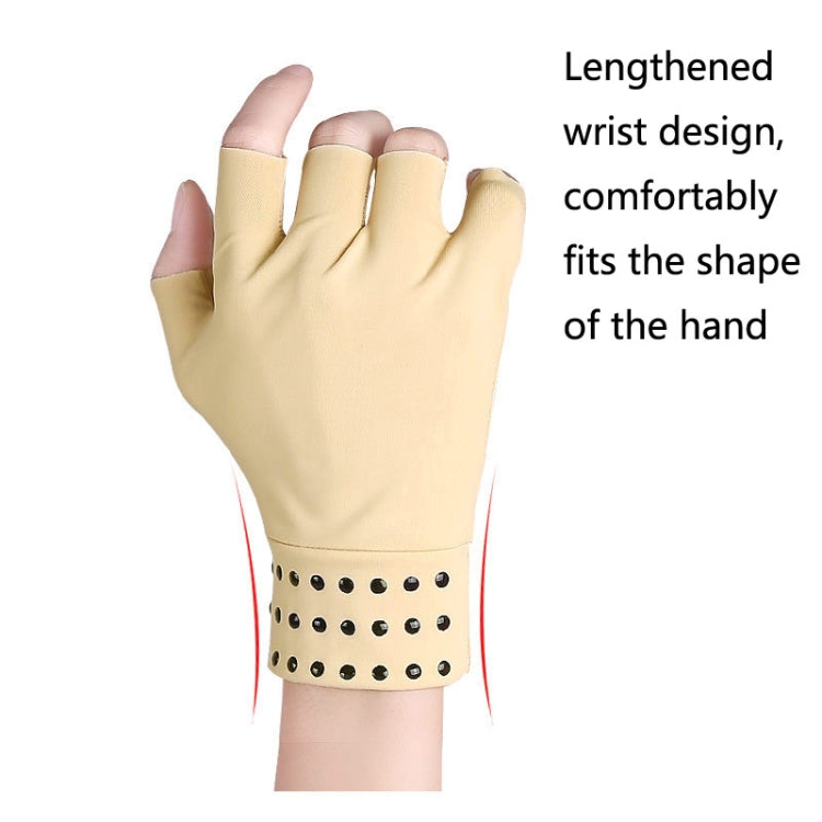 1 Pair Dispensing Protective Gloves Fitness Riding Non-Slip Health Elastic Half-Finger Gloves