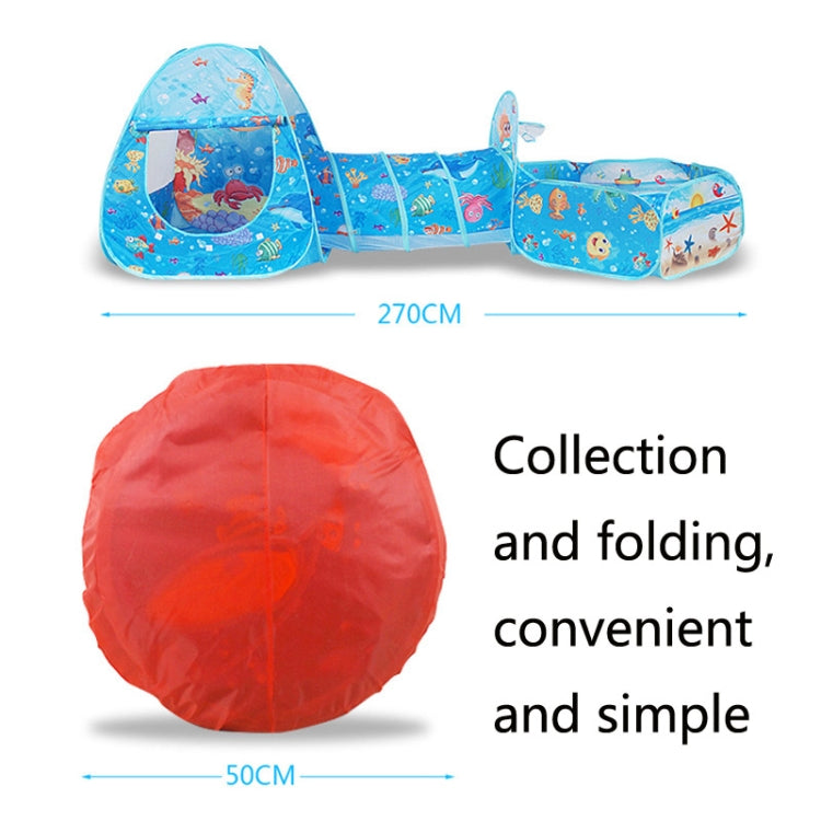 3 in 1 ZP01 Children Tent Play House Tunnel Foldable Shooting Ocean Ball Pool Toy