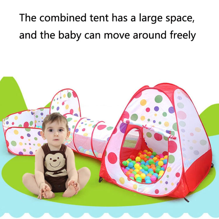 3 in 1 Children Tent Play House Tunnel Foldable Shooting Ocean Ball Pool Toy