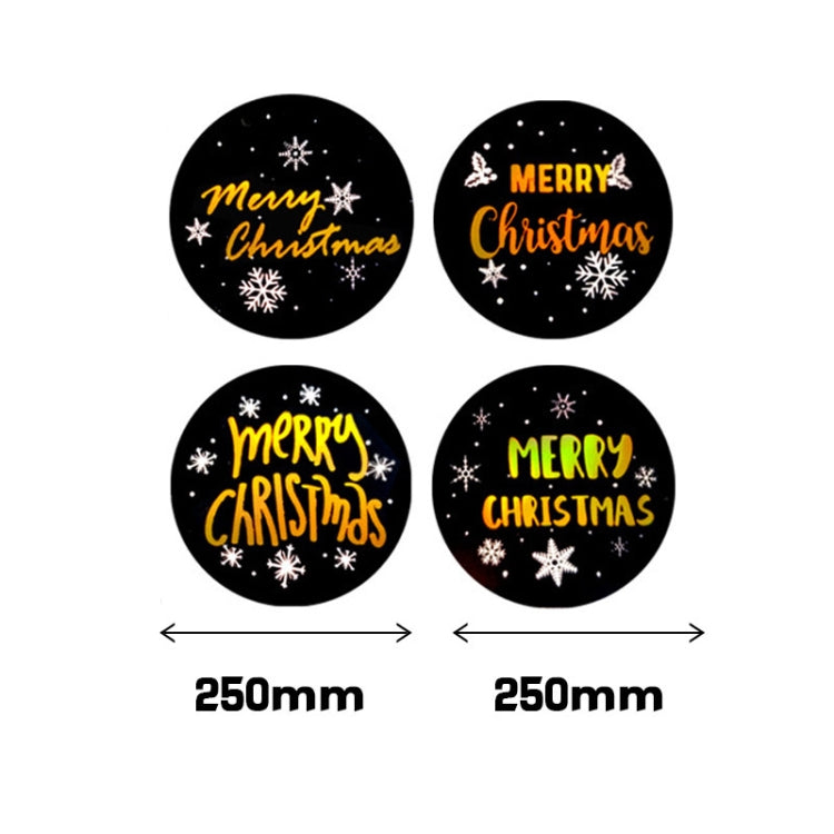 F06 Black Hot Stamping Christmas Gift Decoration Sticker Label