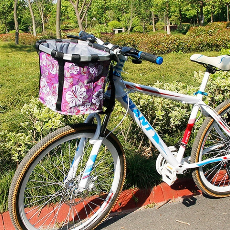 Bicycle Front Bag Basket Aluminum Alloy Foldable Basket