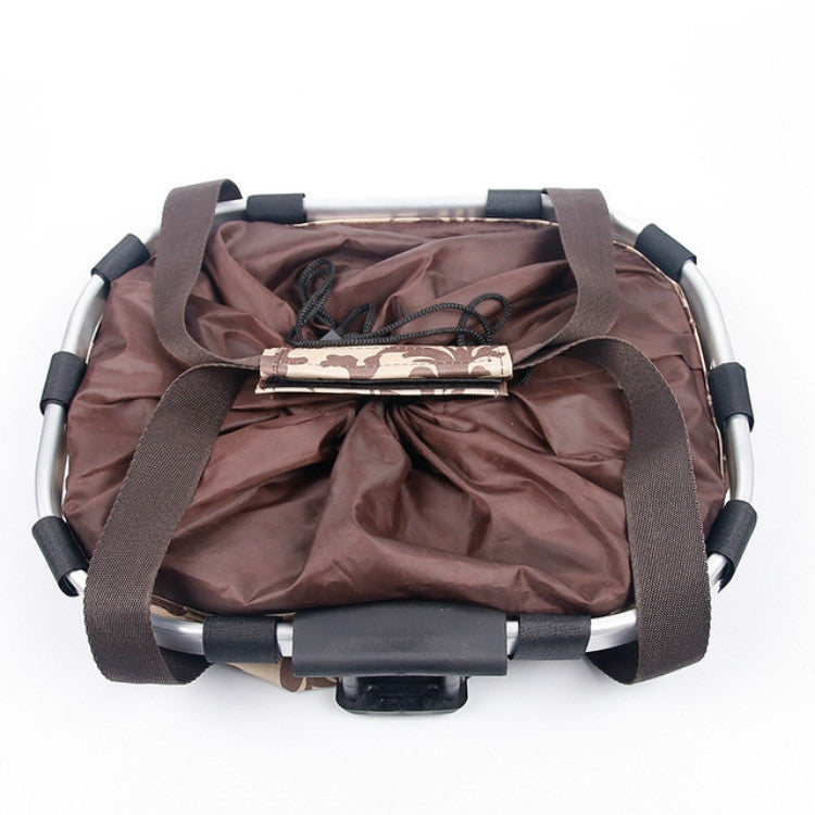 Bicycle Front Bag Basket Aluminum Alloy Foldable Basket