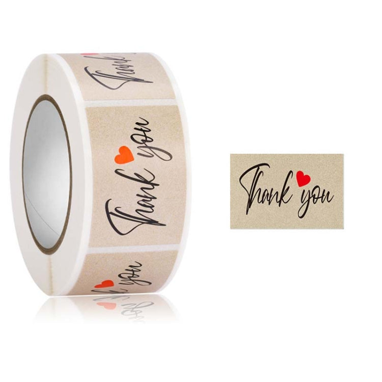 5 Rolls Thank You Label Seal Decoration Sticker