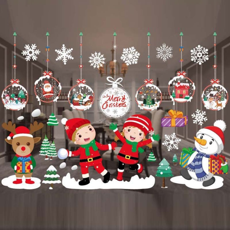 Christmas Decoration Window Stickers Wall Stickers Shopping Mall Supermarket Window Decoration