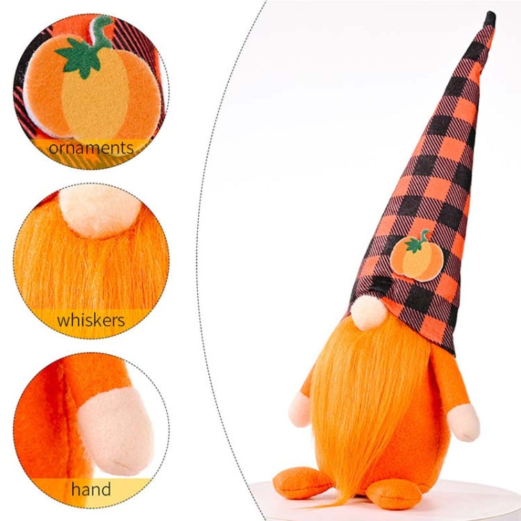 Pumpkin Maple Leaf No Face Standing Doll Decoration Shopping Mall Home Thanksgiving Halloween Decoration
