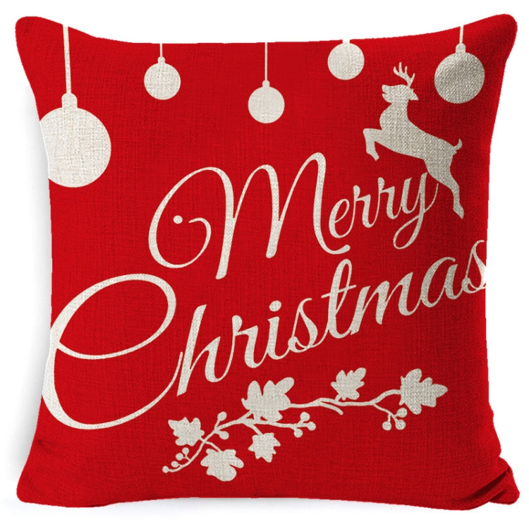 Christmas Linen Red Hug Pillowcase Without Pillow Core