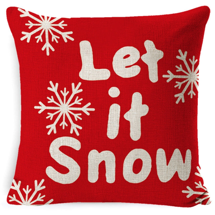 Christmas Linen Red Hug Pillowcase Without Pillow Core