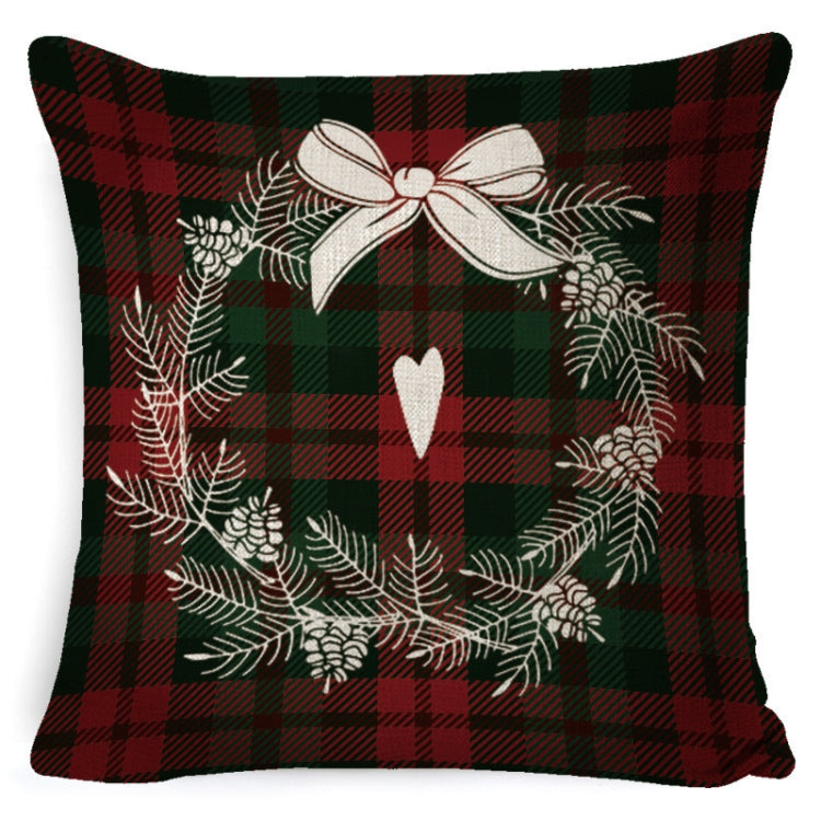 Christmas Decoration Linen Pillowcase Without Pillow Core