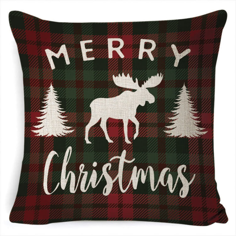 Christmas Decoration Linen Pillowcase Without Pillow Core