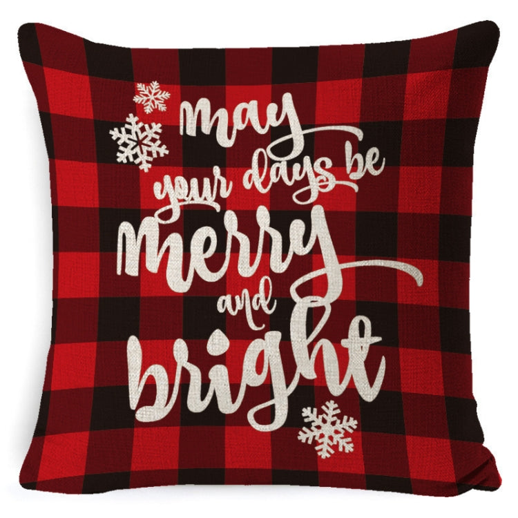 Christmas Decoration Linen Pillowcase Without Pillow Core