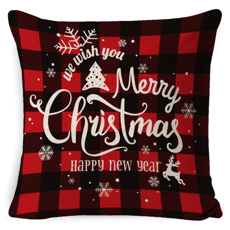 Christmas Decoration Linen Pillowcase Without Pillow Core