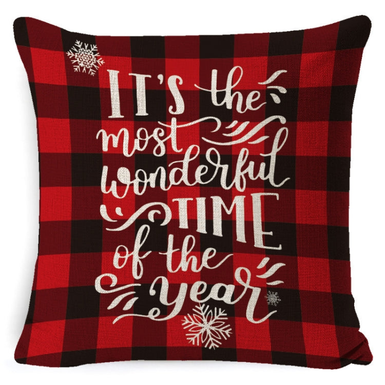 Christmas Decoration Linen Pillowcase Without Pillow Core