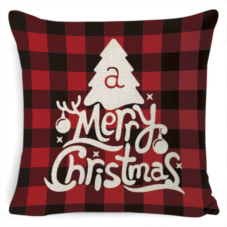 Christmas Decoration Linen Pillowcase Without Pillow Core