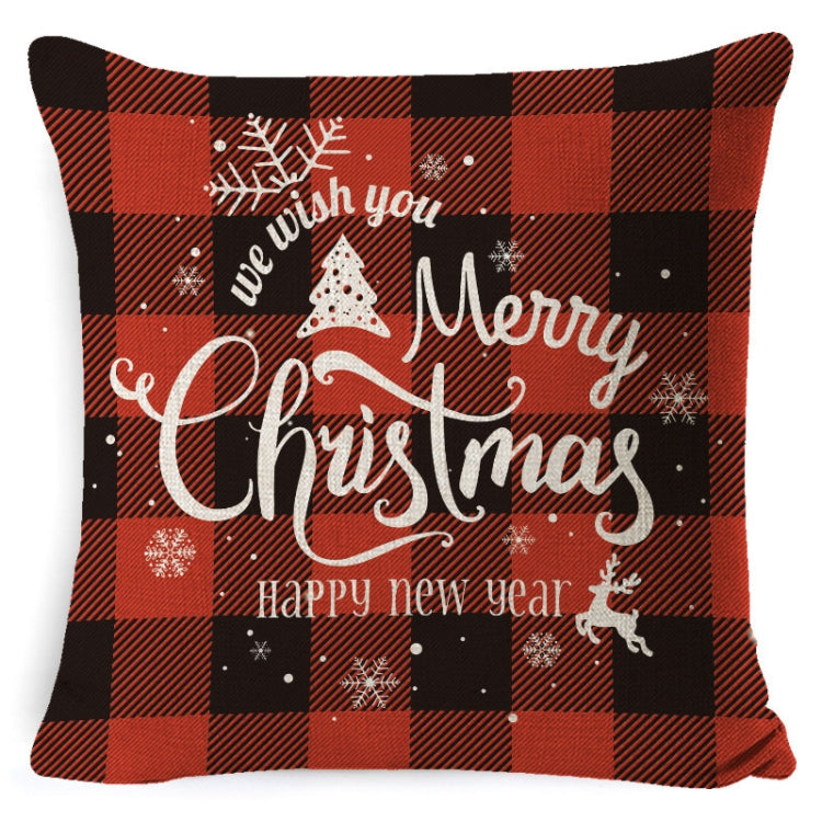 Christmas Decoration Linen Pillowcase Without Pillow Core