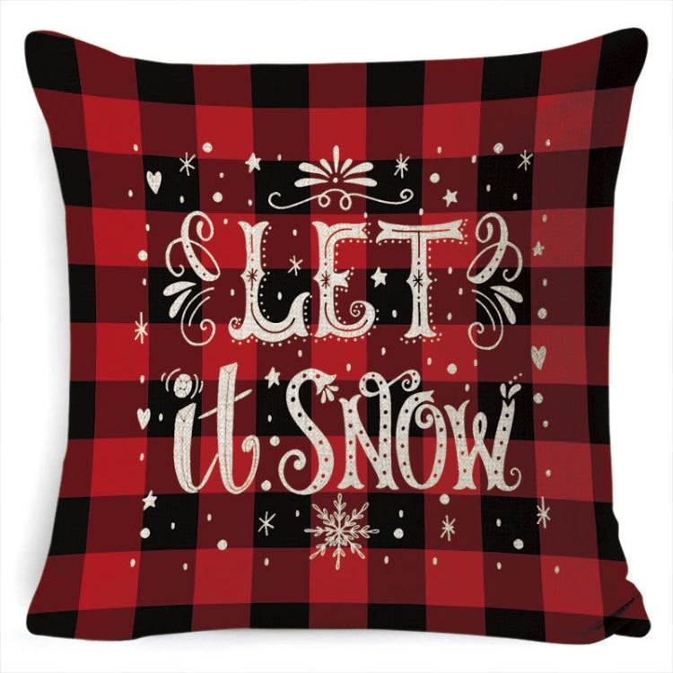 Christmas Decoration Linen Pillowcase Without Pillow Core