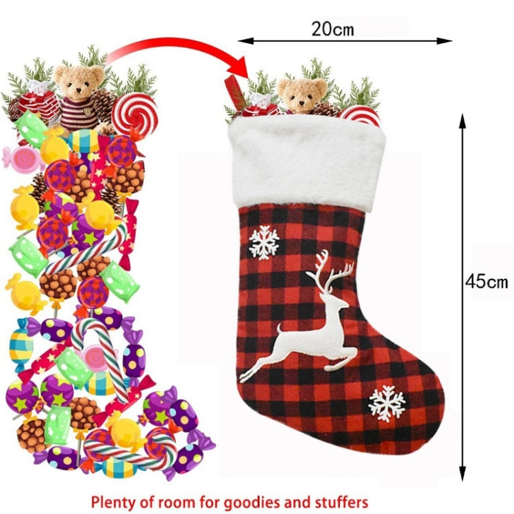 Christmas Decoration Socks Children Gift Candy Bag
