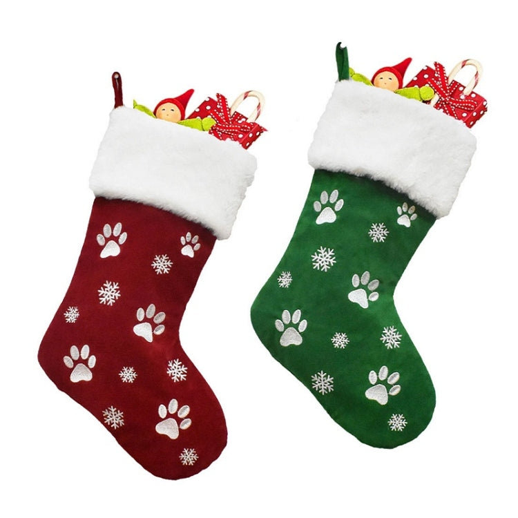 Christmas Sock Decoration Pendant Children Gift Candy Bag