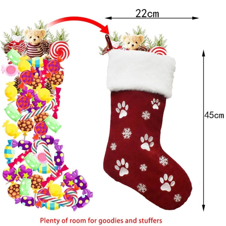 Christmas Sock Decoration Pendant Children Gift Candy Bag