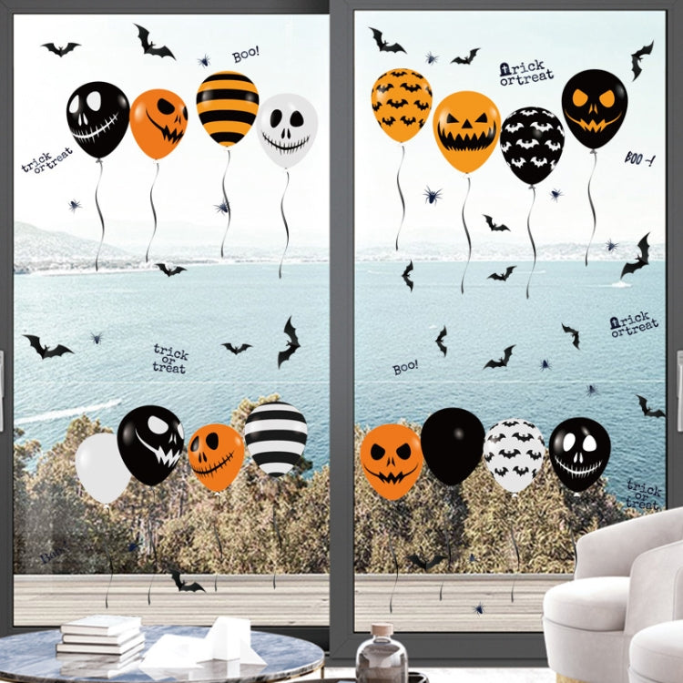 Halloween Horror Glass Decoration Sticker Balloon Electrostatic Sticker