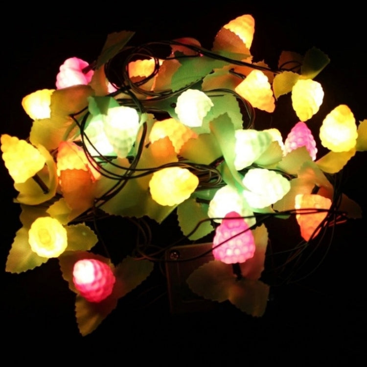 Christmas Tree Decoration Fruit Colorful 7-Color String Lights Festive Wedding Scene Decoration Lights, CN Plug